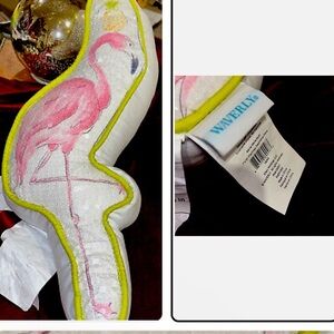 Waverly Sequined Flamingo Pillow! So Fun